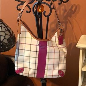 Coach plaid bag...